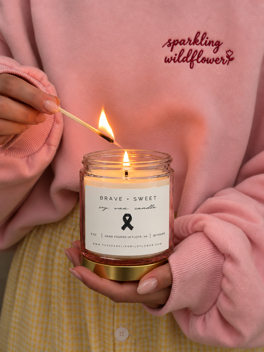 Brave + Sweet Exclusive Breast Cancer Awareness Soy Wax Candle PRE-ORDER