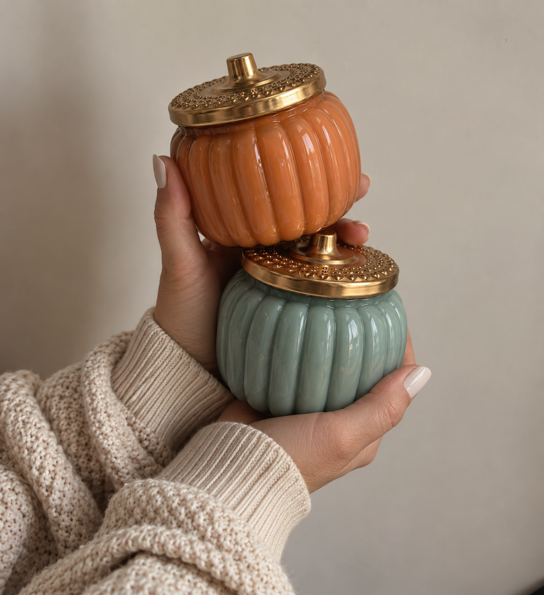 Golden Pumpkin Soy Candles